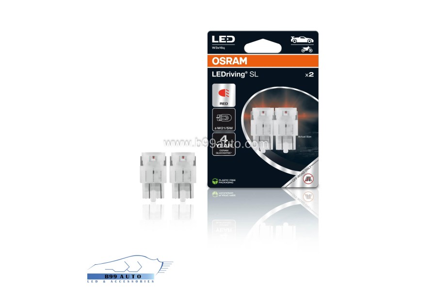 Osram LEDriving SL W21/5W LED RED Osram LEDriving SL W21/5W LED RED
